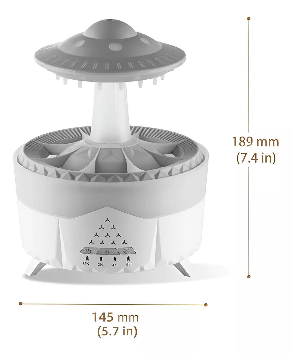 Humidificador aromaterapia lluvia