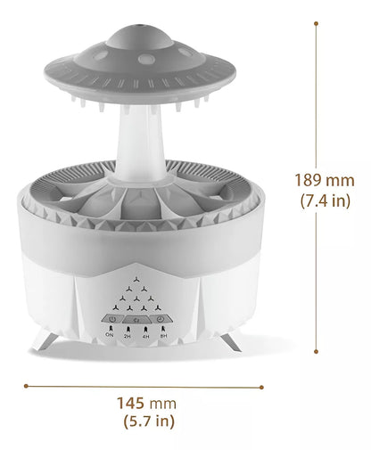 Humidificador aromaterapia lluvia