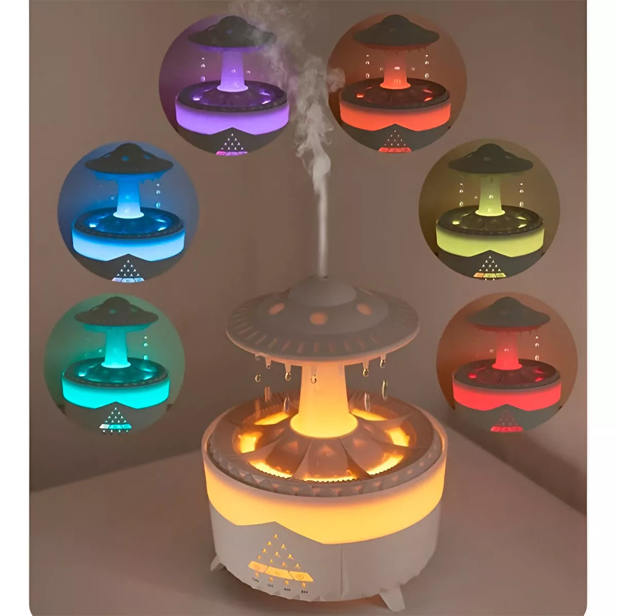 Humidificador aromaterapia lluvia